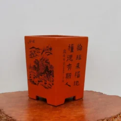 9" Etched Cascade Yixing Bonsai Pot (No. 2211) -Home Decor Items Store IMG 56402 14960.1674249947