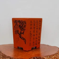 9" Etched Cascade Yixing Bonsai Pot (No. 2211) -Home Decor Items Store IMG 56412 48079.1674250061 1