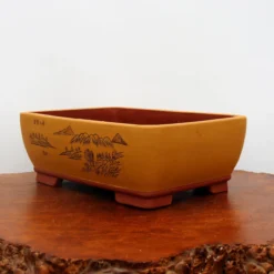 13" Etched Yixing Bonsai Pot (No. 2187) 11 13" Etched Yixing Bonsai Pot (No. 2187) -Home Decor Items Store IMG 5665 81925.1674839800 1