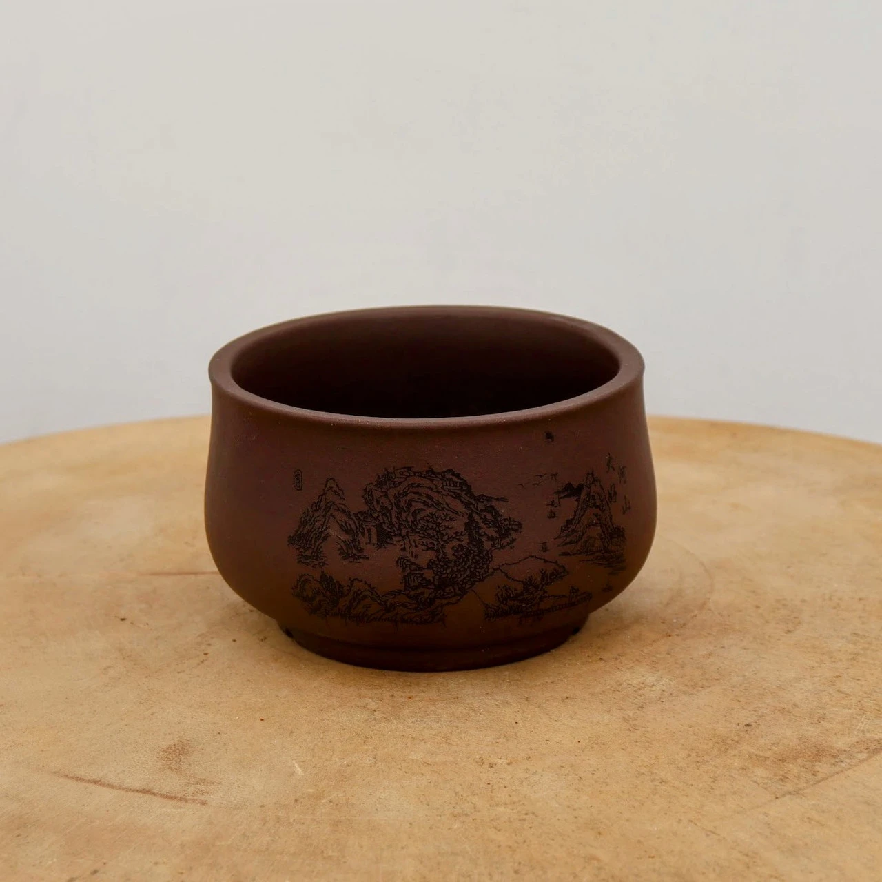 4" Etched Yixing Bonsai Pot (No. 2162) 5 4" Etched Yixing Bonsai Pot (No. 2162) - Image 5