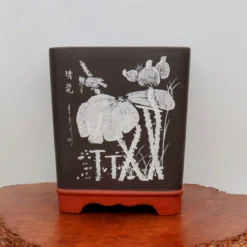 12" Etched Yixing Bonsai Pot (No. 2232) 8 12" Etched Yixing Bonsai Pot (No. 2232) -Home Decor Items Store IMG 57082 30544.1674841936