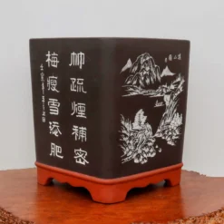 12" Etched Yixing Bonsai Pot (No. 2232) 10 12" Etched Yixing Bonsai Pot (No. 2232) -Home Decor Items Store IMG 57102 48568.1674841938