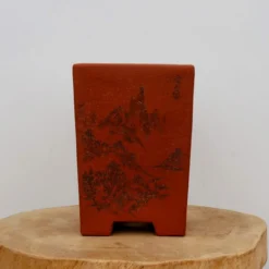 6" Etched Cascade Yixing Bonsai Pot (No. 2197)