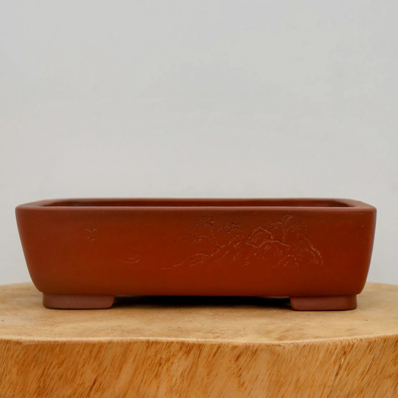 9" Etched Yixing Bonsai Pot (No. 2263) 1 9" Etched Yixing Bonsai Pot (No. 2263)
