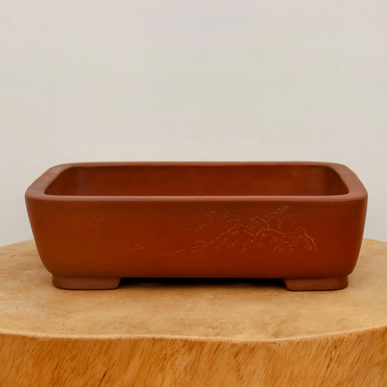 9" Etched Yixing Bonsai Pot (No. 2263) 5 9" Etched Yixing Bonsai Pot (No. 2263) - Image 5