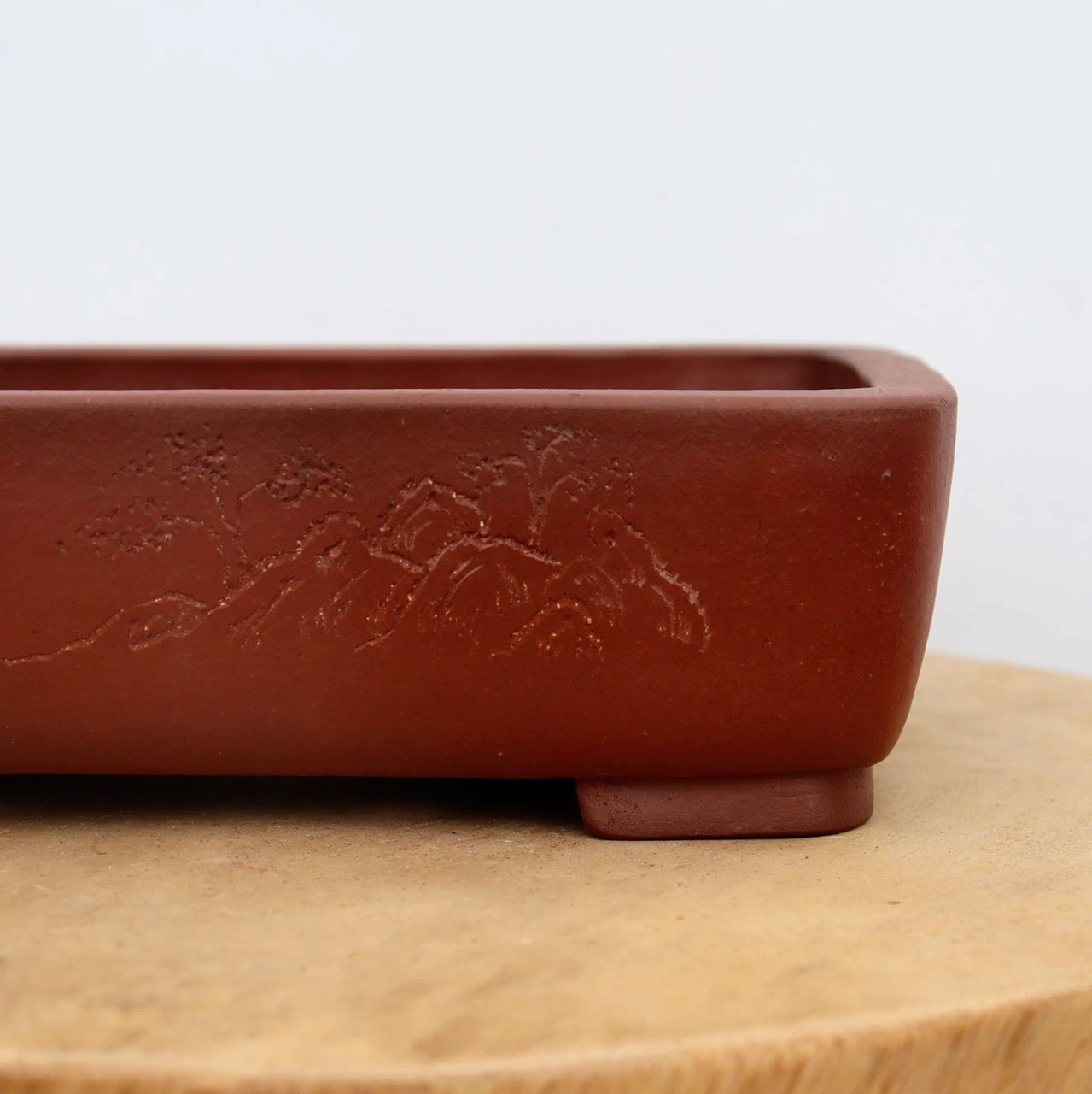 9" Etched Yixing Bonsai Pot (No. 2263) 2 9" Etched Yixing Bonsai Pot (No. 2263) - Image 2