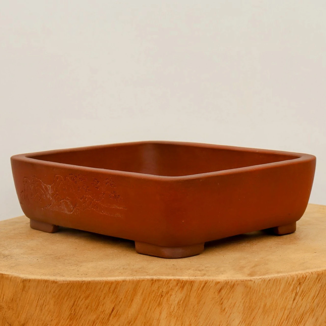 9" Etched Yixing Bonsai Pot (No. 2263) 3 9" Etched Yixing Bonsai Pot (No. 2263) - Image 3