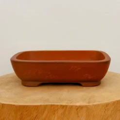 9" Etched Yixing Bonsai Pot (No. 2264) -Home Decor Items Store IMG 58232 48700.1664298502