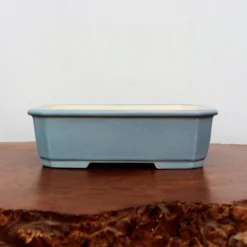 10" Light Blue Glazed Yixing Bonsai Pot (No. 2334a) -Home Decor Items Store IMG 66132 77945.1666030706