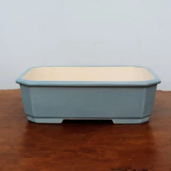 10" Light Blue Glazed Yixing Bonsai Pot (No. 2334a) -Home Decor Items Store IMG 66142 35685.1666030709 1