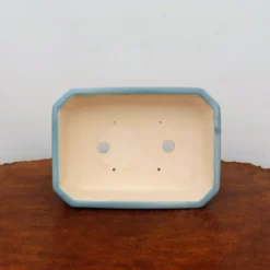 10" Light Blue Glazed Yixing Bonsai Pot (No. 2334a) -Home Decor Items Store IMG 66162 82946.1666030708