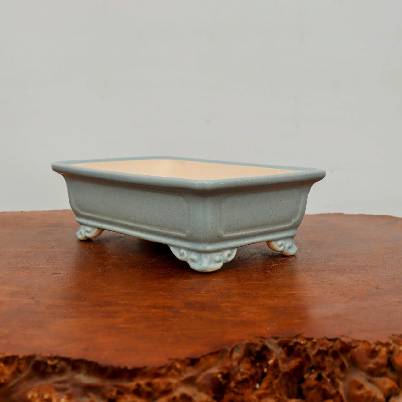 9" Glazed Yixing Bonsai Pot (No. 2332c) 2 9" Glazed Yixing Bonsai Pot (No. 2332c) - Image 2