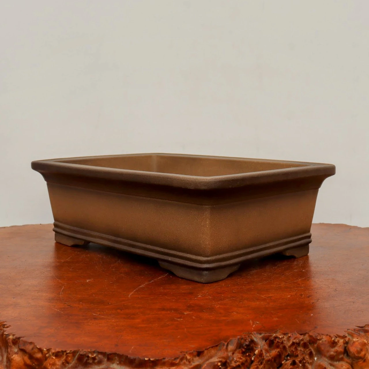 13" Unglazed Yixing Bonsai Pot (No. 2377) 4 13" Unglazed Yixing Bonsai Pot (No. 2377) - Image 4