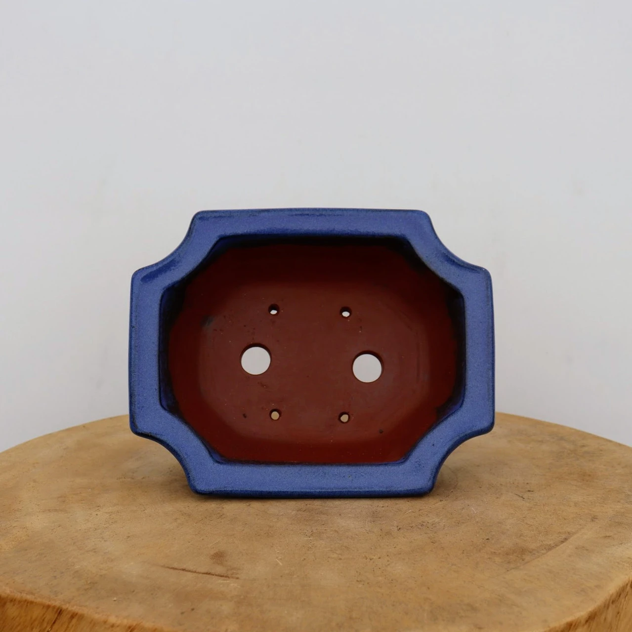 7-Inch Blue Glazed Yixing Bonsai Pot (No. 2411a) 4 7-Inch Blue Glazed Yixing Bonsai Pot (No. 2411a) - Image 4