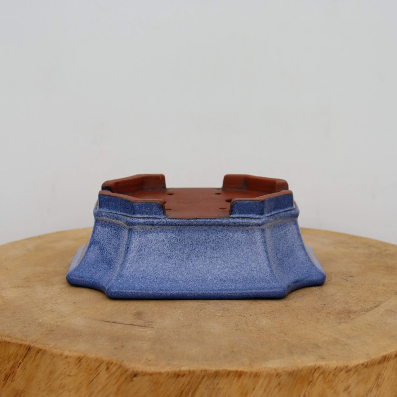 7-Inch Blue Glazed Yixing Bonsai Pot (No. 2411a) 6 7-Inch Blue Glazed Yixing Bonsai Pot (No. 2411a) - Image 6