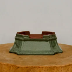 7-Inch Green Glazed Yixing Bonsai Pot (No. 2411e) -Home Decor Items Store IMG 71032 10612.1668016823
