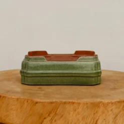 6-Inch Green Glazed Yixing Bonsai Pot (No. 2399a) -Home Decor Items Store IMG 71092 22259.1668009867