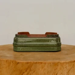 6-Inch Green Glazed Yixing Bonsai Pot (No. 2399c) -Home Decor Items Store IMG 71212 75021.1668010091