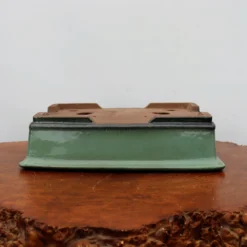 14-Inch Green Glazed Yixing Bonsai Pot (No. 2408b) -Home Decor Items Store IMG 72222 30711.1667932666
