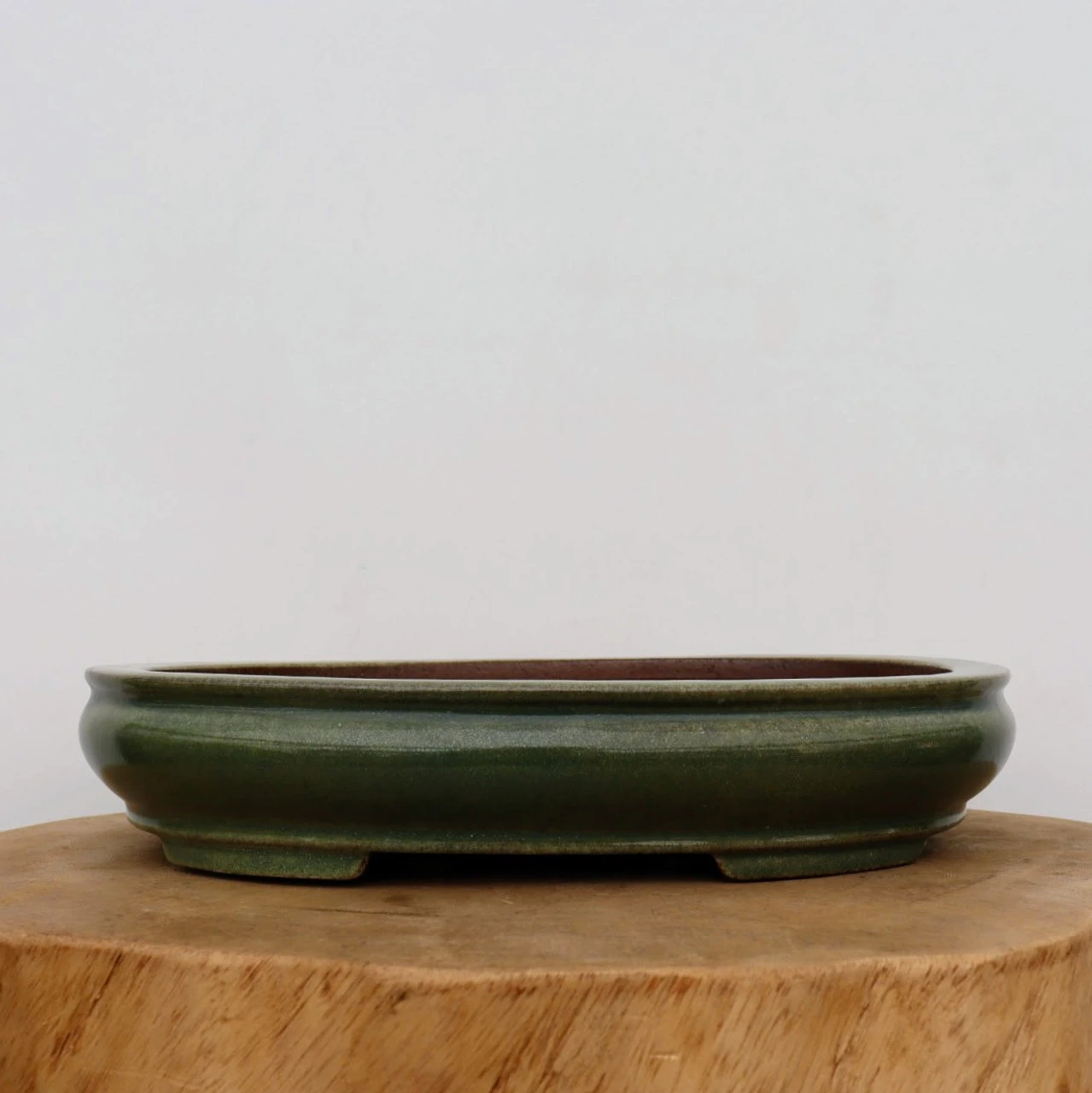 11-Inch Green Glazed Yixing Bonsai Pot (No. 2406b) 3 11-Inch Green Glazed Yixing Bonsai Pot (No. 2406b) - Image 3