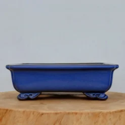10-Inch Blue Glazed Yixing Bonsai Pot (No. 2403b) -Home Decor Items Store IMG 74272 52299.1667856720