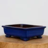 10-Inch Blue Glazed Yixing Bonsai Pot (No. 2403d)