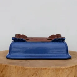 10-Inch Blue Glazed Yixing Bonsai Pot (No. 2403d) -Home Decor Items Store IMG 74442 78670.1667856916