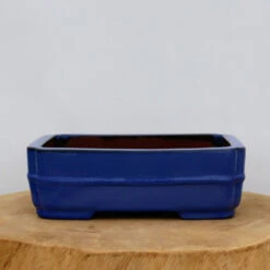 9-Inch Blue Glazed Yixing Bonsai Pot (No. 2405b) -Home Decor Items Store IMG 74522 84210.1667855350