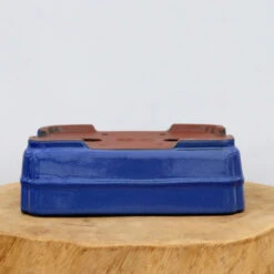 9-Inch Blue Glazed Yixing Bonsai Pot (No. 2405b) -Home Decor Items Store IMG 74562 98640.1667855350
