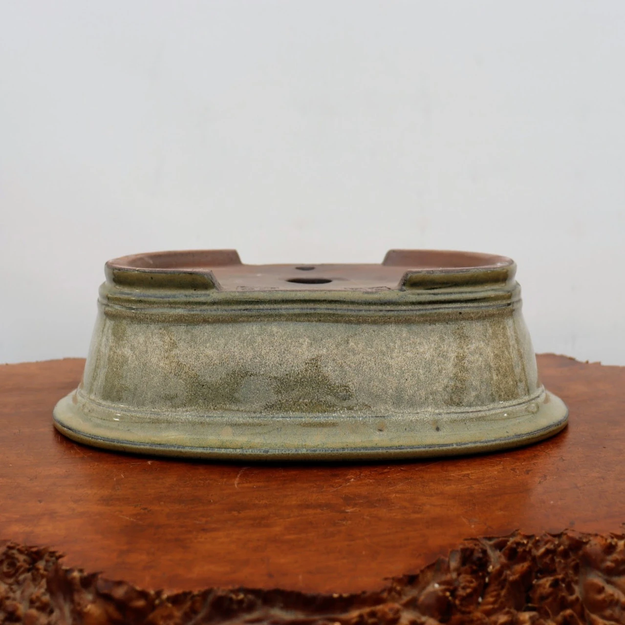 14-Inch Cream Glazed Yixing Bonsai Pot (No. 2409f) 6 14-Inch Cream Glazed Yixing Bonsai Pot (No. 2409f) - Image 6