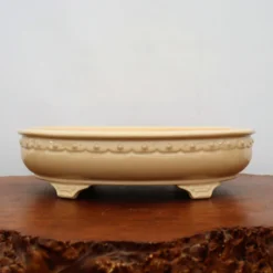 14-Inch Cream Glazed Yixing Bonsai Pot (No. 2412d) -Home Decor Items Store IMG 75712 41509.1669824539