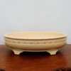 14-Inch Cream Glazed Yixing Bonsai Pot (No. 2412d)