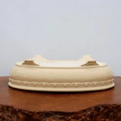 14-Inch Cream Glazed Yixing Bonsai Pot (No. 2412d) -Home Decor Items Store IMG 75762 68247.1669824549