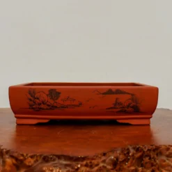 12-Inch Etched Glazed Yixing Bonsai Pot (No. 2430) 10 12-Inch Etched Glazed Yixing Bonsai Pot (No. 2430) -Home Decor Items Store IMG 77072 36700.1668094005