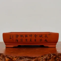 12-Inch Etched Glazed Yixing Bonsai Pot (No. 2430) 8 12-Inch Etched Glazed Yixing Bonsai Pot (No. 2430) -Home Decor Items Store IMG 77092 55346.1668094005