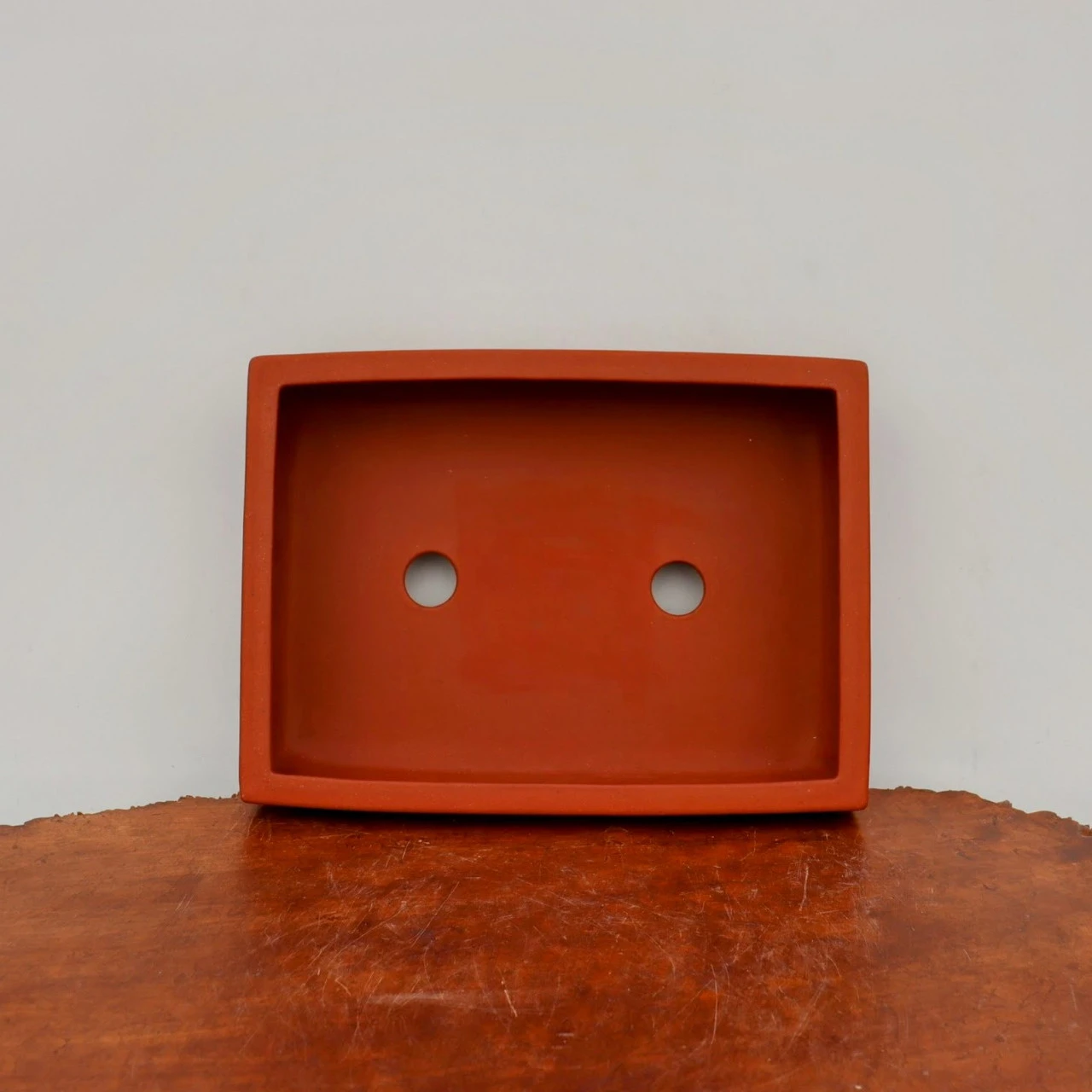 12-Inch Etched Glazed Yixing Bonsai Pot (No. 2430) 4 12-Inch Etched Glazed Yixing Bonsai Pot (No. 2430) - Image 4