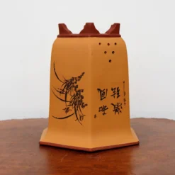 8-Inch Etched Glazed Yixing Bonsai Pot (No. 2425) -Home Decor Items Store IMG 7723 10689.1668094440