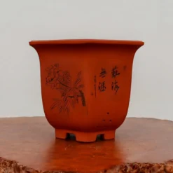 10-Inch Etched Glazed Yixing Bonsai Pot (No. 2424) -Home Decor Items Store IMG 77262 75380.1668094702