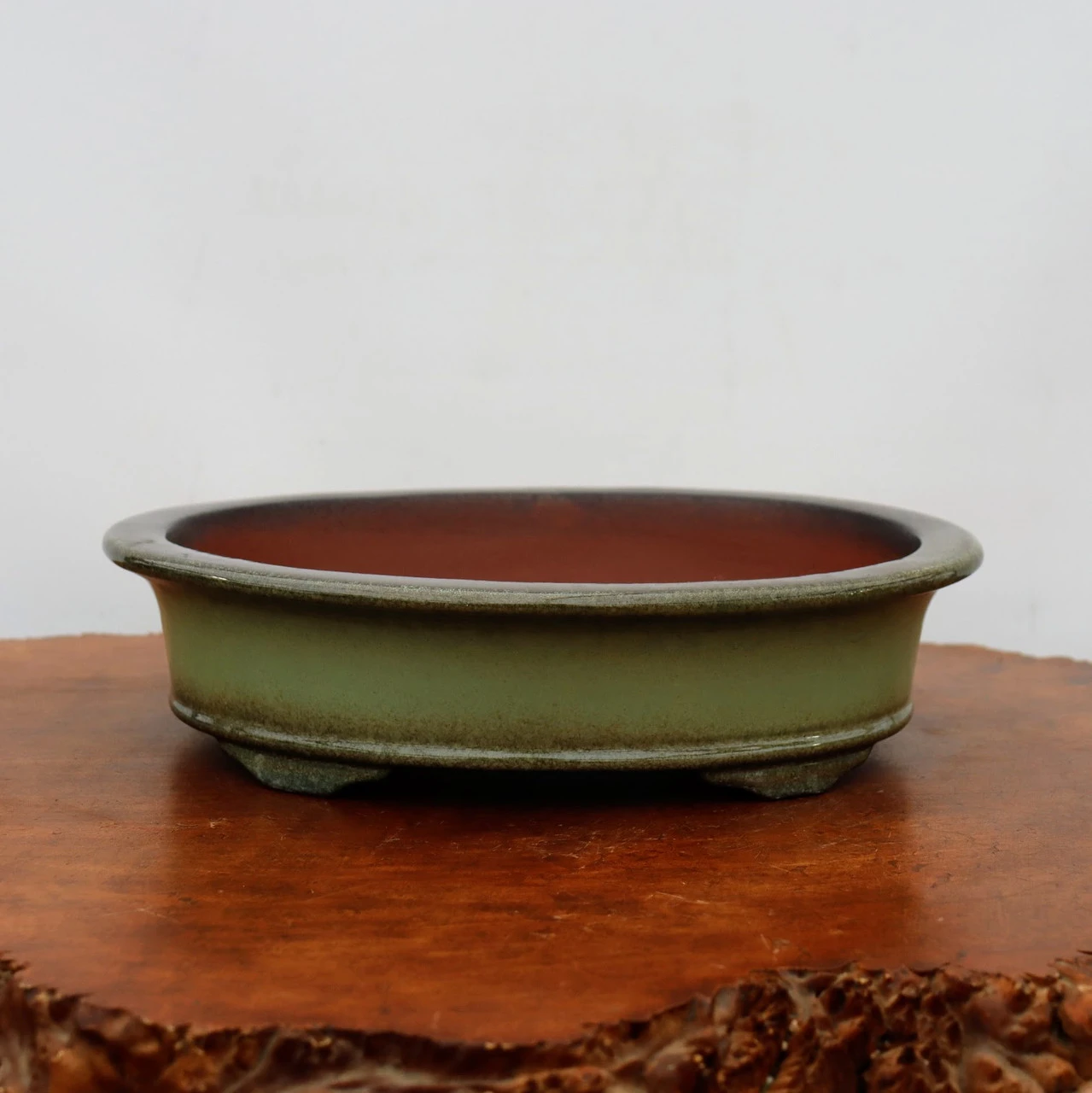 13-Inch Glazed Yixing Bonsai Pot (No. 2299h) 3 13-Inch Glazed Yixing Bonsai Pot (No. 2299h) - Image 3