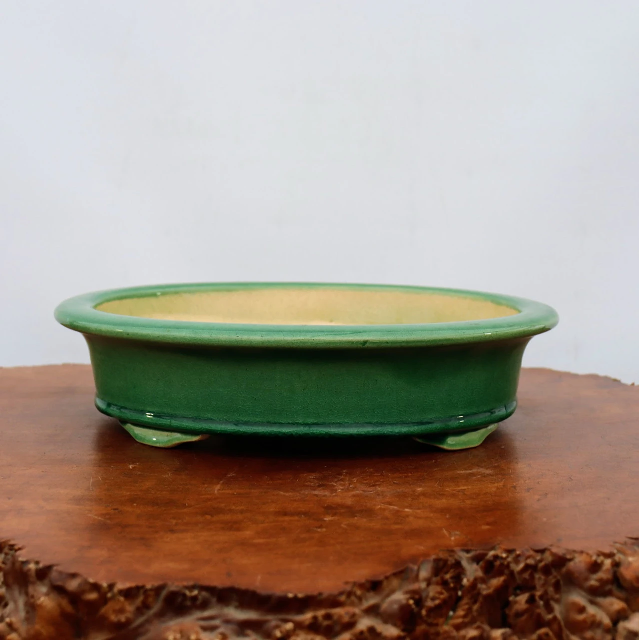 13-Inch Glazed Yixing Bonsai Pot (No. 2299k) 3 13-Inch Glazed Yixing Bonsai Pot (No. 2299k) - Image 3