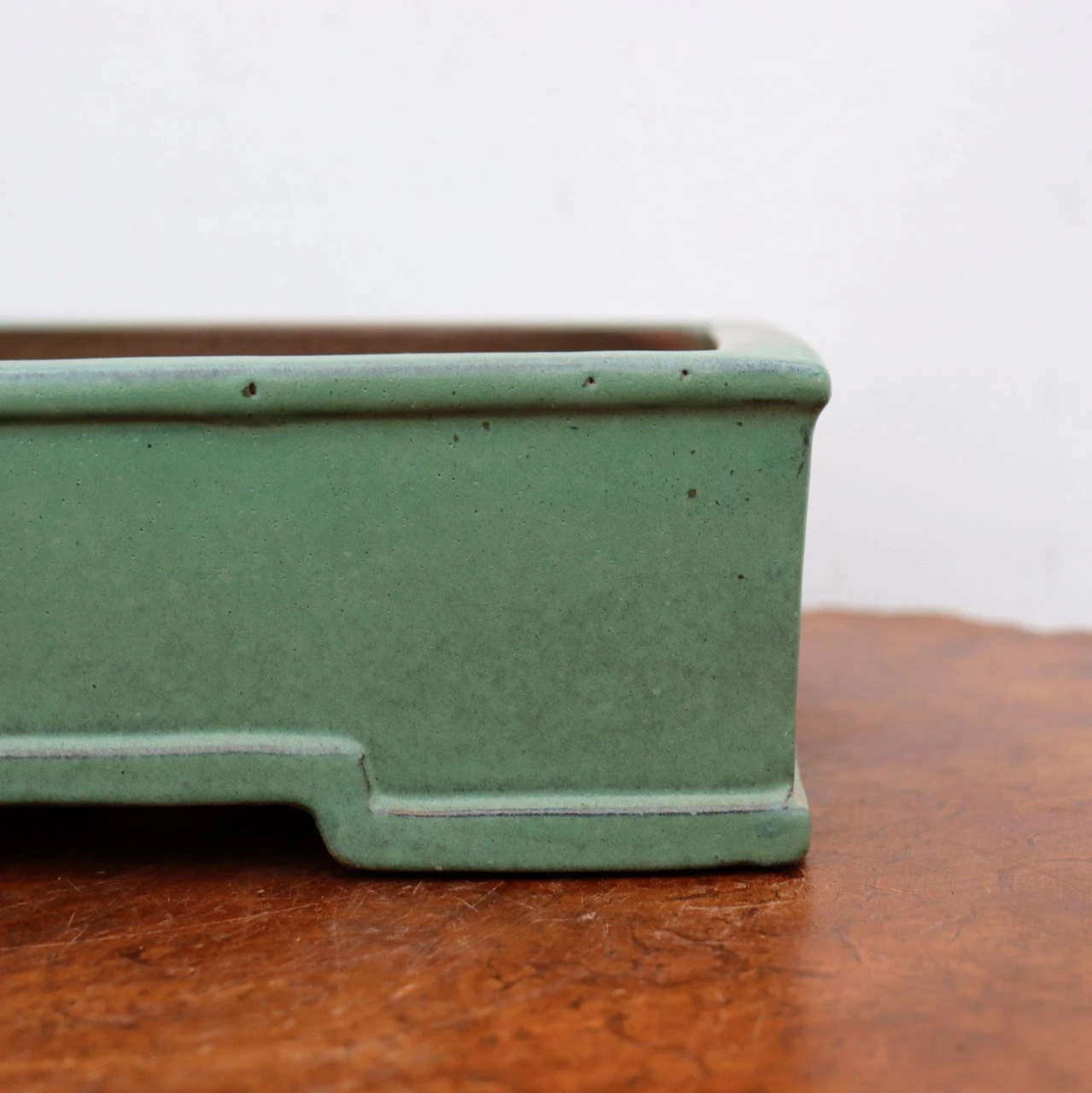 13-Inch Glazed Yixing Bonsai Pot (No. 2298i) 2 13-Inch Glazed Yixing Bonsai Pot (No. 2298i) - Image 2