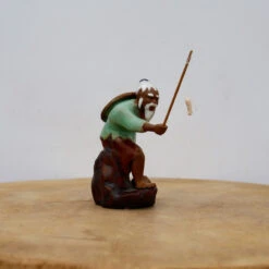 Chinese Mudman Figurine With Fishing Pole (No. 144) -Home Decor Items Store IMG 9647 29357.1674662273
