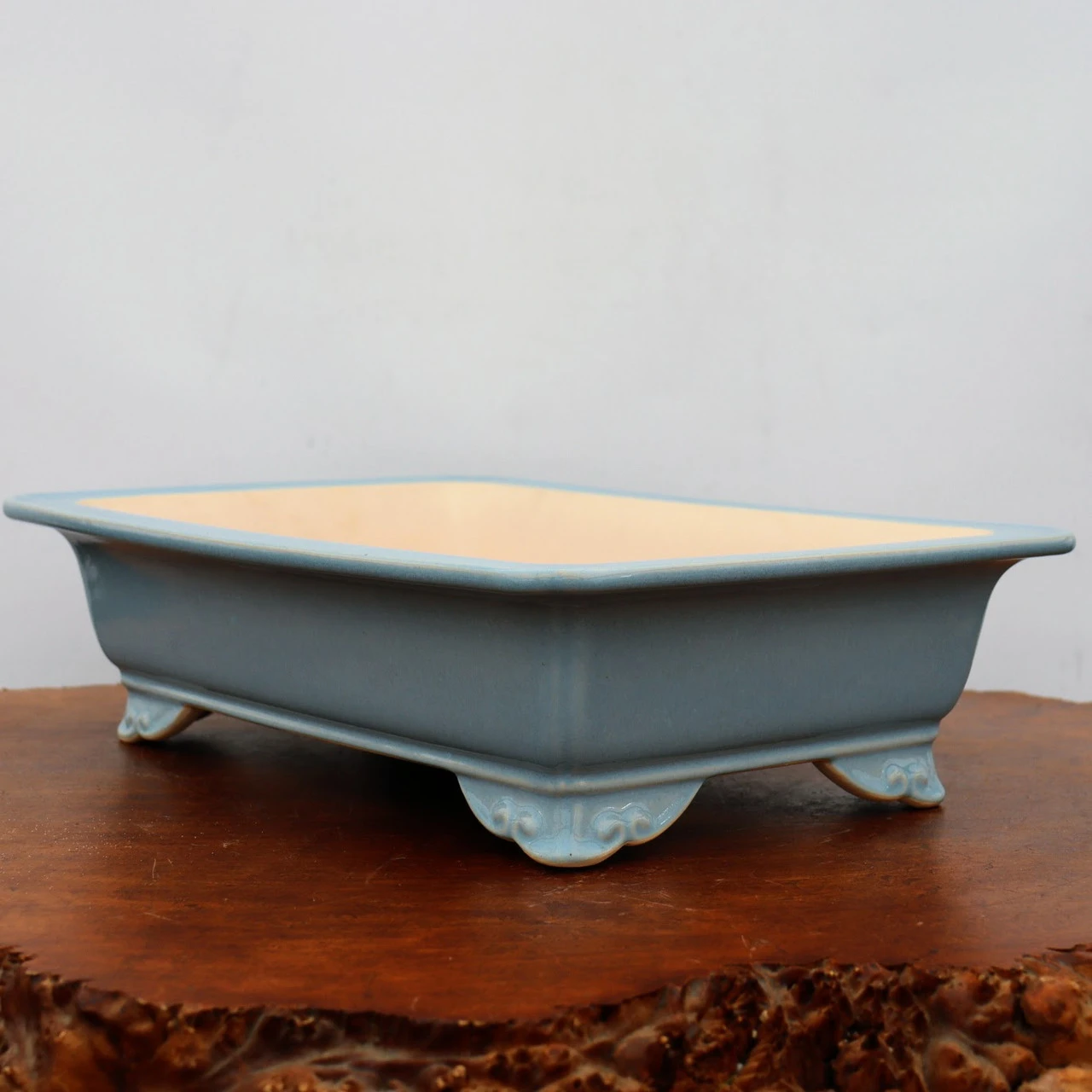 15" Glazed Yixing Bonsai Pot (No. 2295c) 1 15" Glazed Yixing Bonsai Pot (No. 2295c)