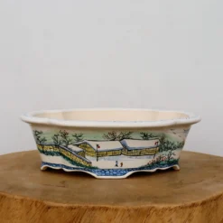 10" Painted Yixing Bonsai Pot (No. 2127c) 10 10" Painted Yixing Bonsai Pot (No. 2127c) -Home Decor Items Store IMG 9824 83401.1675960571