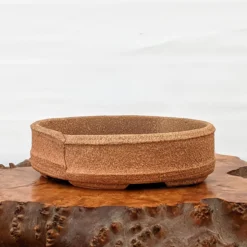 7" Hand Made Round Pot For Kusamono Or Accessory Planting (991a)