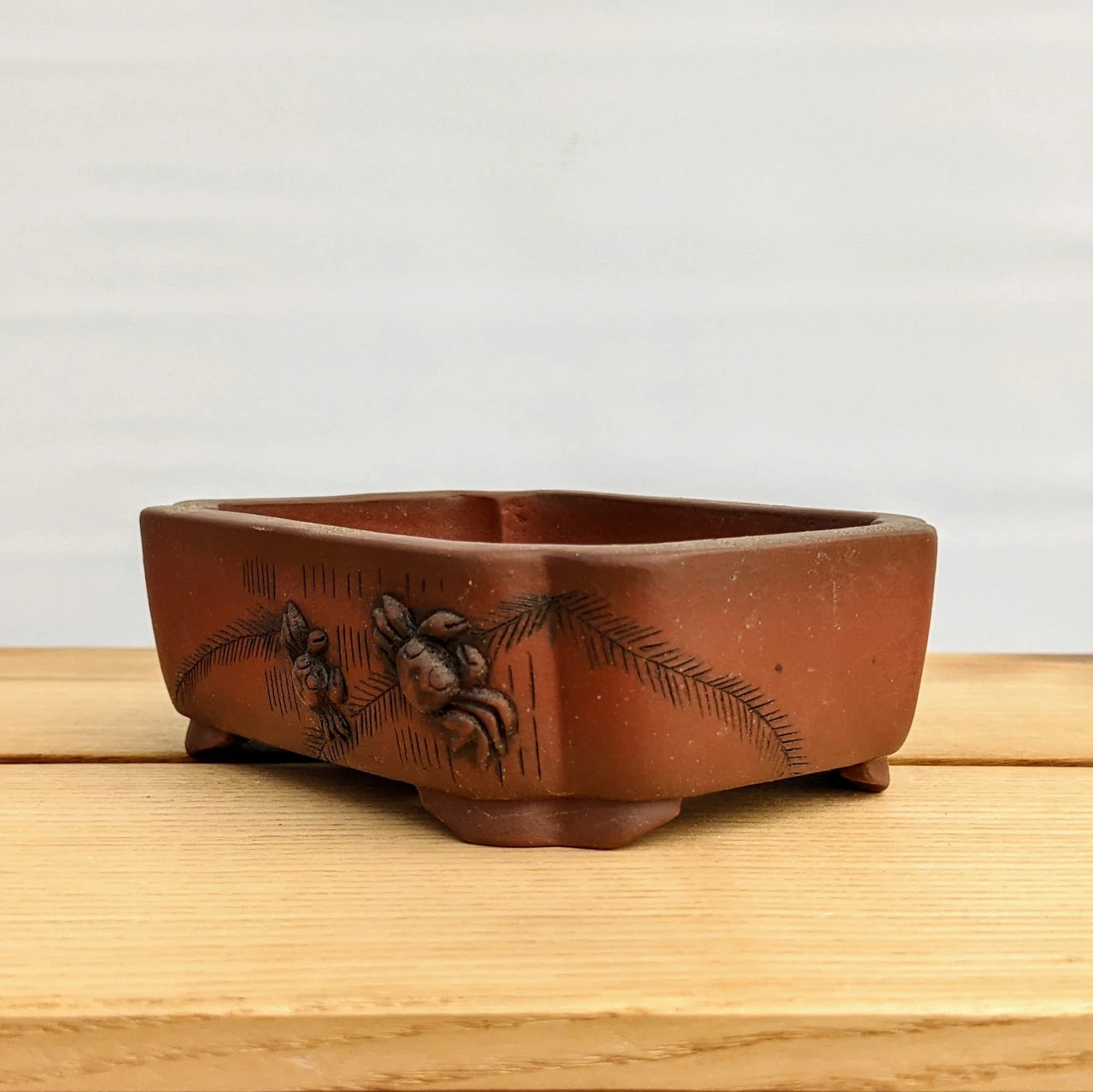 5" Unglazed Yixing Bonsai Pot (no. 869) 6 5" Unglazed Yixing Bonsai Pot (no. 869) - Image 6