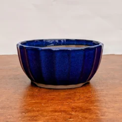 Blue (round) Glazed Bonsai Pot (No. 04-27) -Home Decor Items Store PXL 20210617 175340639.NIGHT2 64978.1624396439