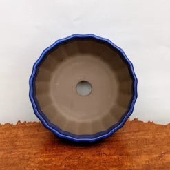 Blue (round) Glazed Bonsai Pot (No. 04-27) -Home Decor Items Store PXL 20210617 175400481.NIGHT2 81325.1624396417
