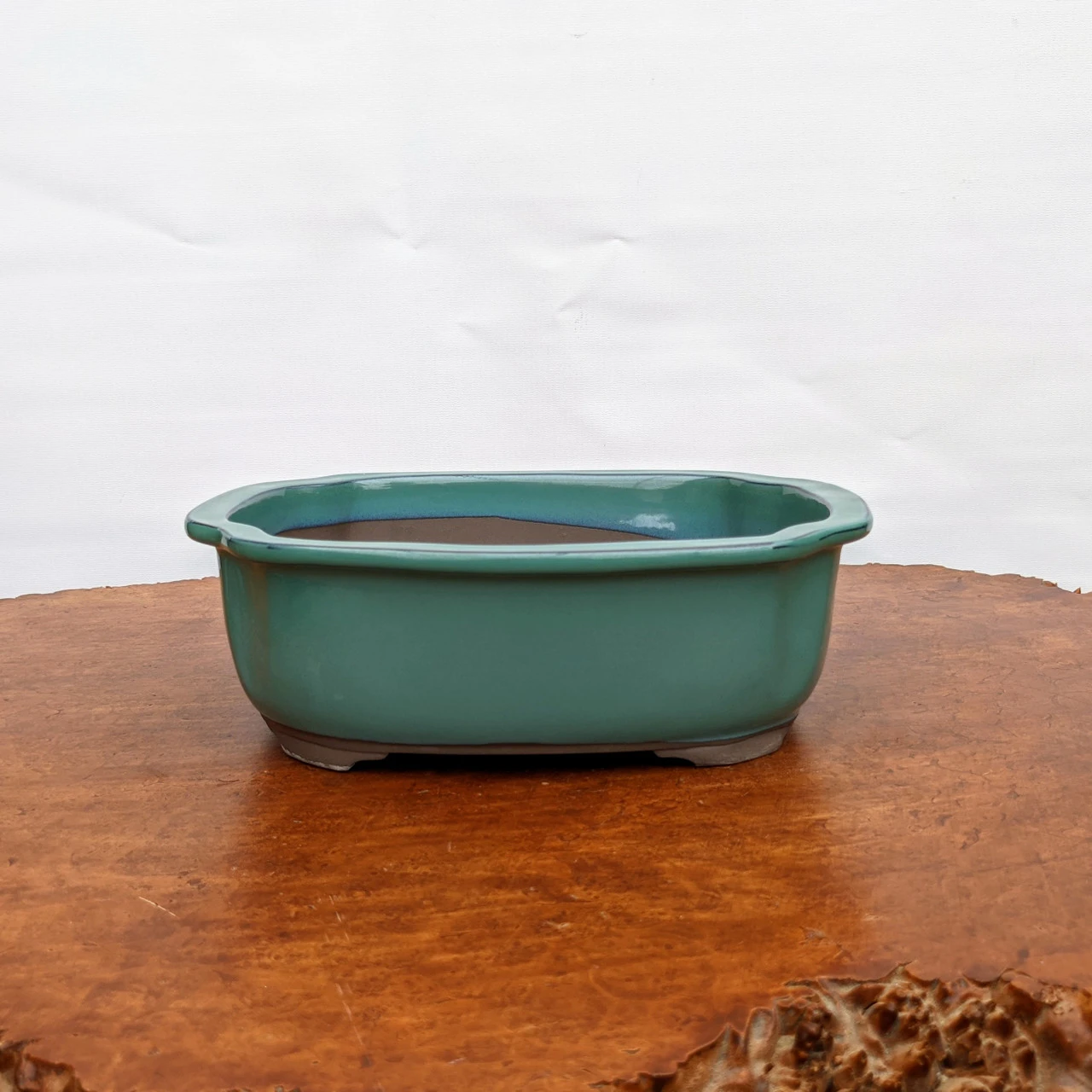 Light Green Ceramic Japanese Bonsai Pot (Choose Size) 3 Light Green Ceramic Japanese Bonsai Pot (Choose Size) - Image 3