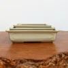 6-9" Cream Glazed Japanese Bonsai Pot (No. 292)